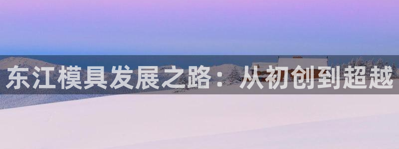 太阳成集团tyc234cc[主页]网：东江模具发展之路：从初创到超越