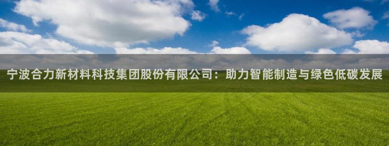 太阳集团洗米华菲律宾：宁波合力新材料科技集团股份有限公司：助力智能制造与绿色低碳发展