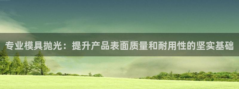 太阳集团城娱6543官网：专业模具抛光：提升产品表面质量和耐